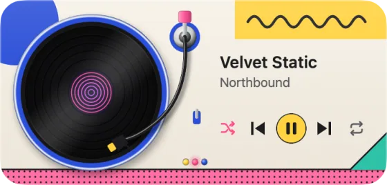 The widget as the Milano ’86 turntable