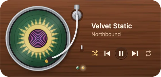The widget as the Starburst turntable